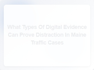 Types of Digital Evidence Used to Prove Distraction in Maine Traffic Cases